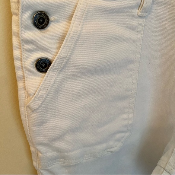 Outland White 99% Sustainable Denim Overalls Size S NWOT- similar to Aritzia TNA - Picture 7 of 11